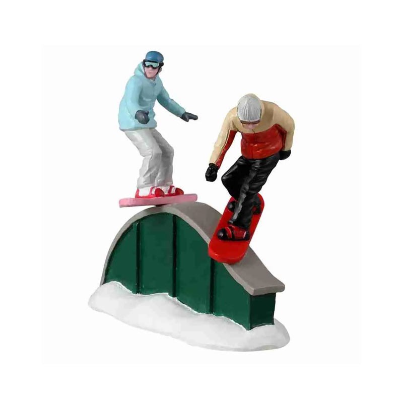 Lemax Boarding Fun - Set Personaggi in Snowboard Cod. 32225
