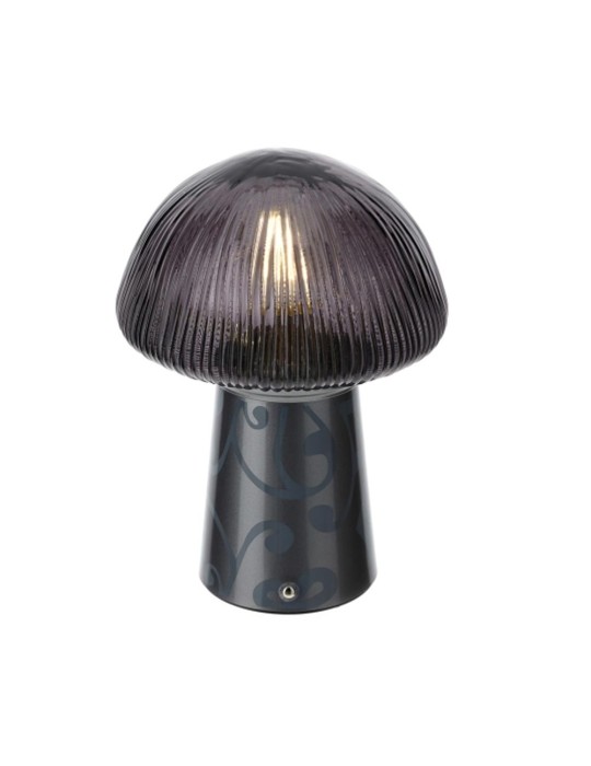LAMPADA LED CROWN VETRO DIA.16XH22CM