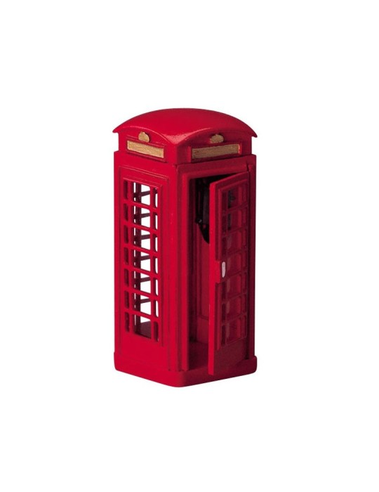 Lemax Telephone Booth - Cabina Telefonica Vintage in Metallo Cod. 44176