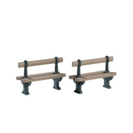 Lemax Double Seated Bench 74235 set di 2 panchine doppie