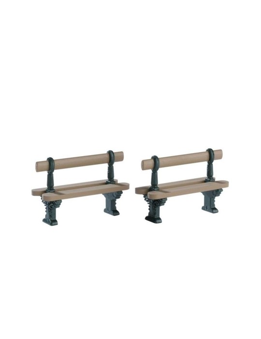 DOUBLE SEATED BENCH, SET OF 2