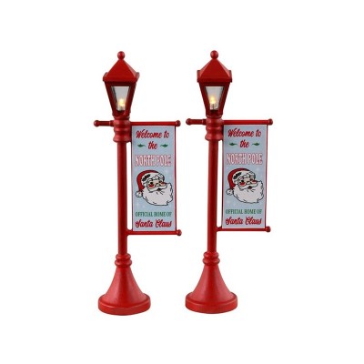 Lemax North Pole Lamppost - Set di 2 Lampioni Natalizi...