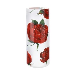 Hervit Creations Vaso Rose Baccarat in vetro alto 30 cm