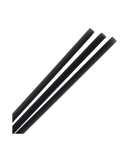 BUSTA 3 BASTONCINI FIBRA DIA.8X75CM NERI