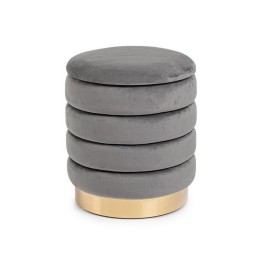 Bizzotto Pouf contenitore Darina grigio piccolo Ø 36 cm
