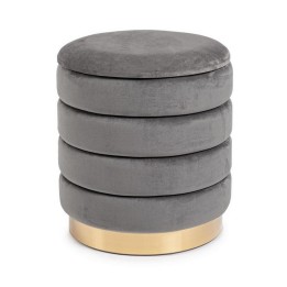 Bizzotto Pouf contenitore Darina grigio grande Ø 40 cm