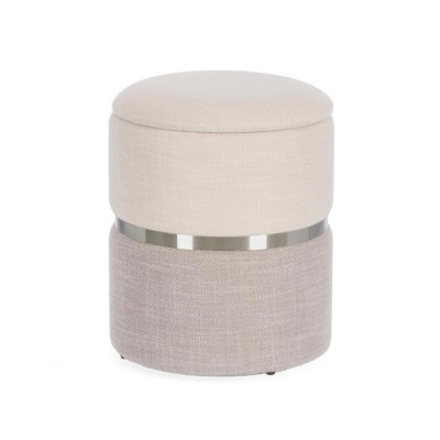 POUFF RADINKA BIANCO-GRIGIO PICCOLO