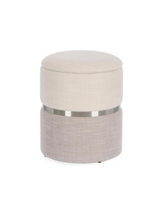 POUFF RADINKA BIANCO-GRIGIO PICCOLO