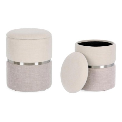 POUFF RADINKA BIANCO-GRIGIO PICCOLO 2
