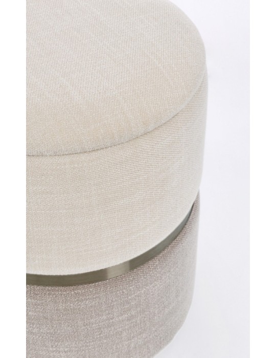 POUFF RADINKA BIANCO-GRIGIO PICCOLO