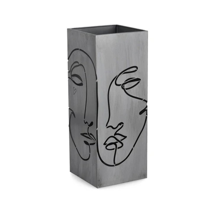 Bizzotto Portaombrelli Evans rettangolare argento alto 52 cm