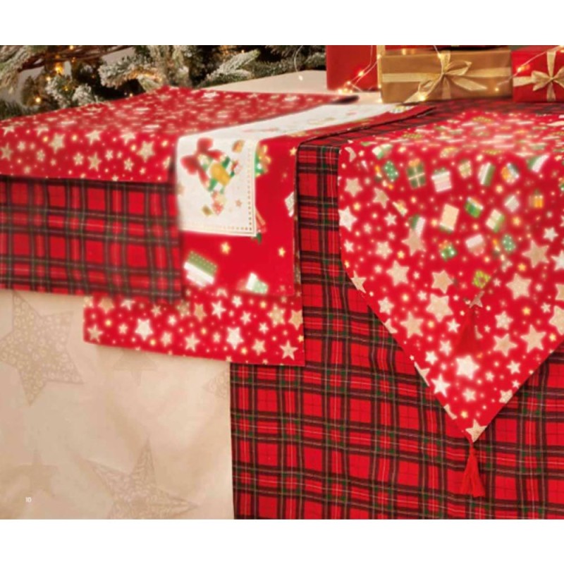 Tovaglia Natalizia Brandani Tartan Elfomagia –...