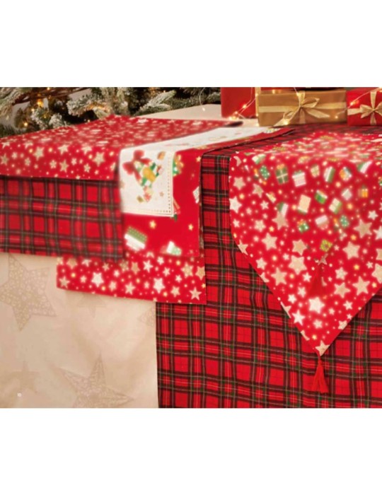 Tovaglia Natalizia Brandani Tartan Elfomagia –...