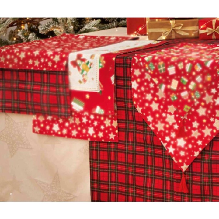 Brandani Tovaglia Tartan Elfomagia 160 × 300 cm