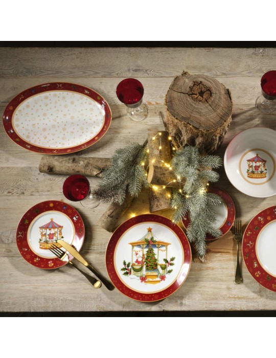 SET 18PZ TAVOLA  WINTER GIFT NATALE