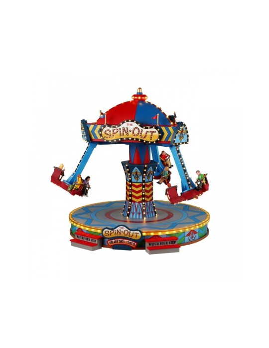 The Spin Out Lemax - Giostra Animata con Luci, Musica e Movimento | Collezione Carnival Cod. 44361