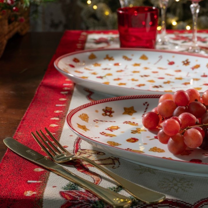 Weissestal Vassoio ovale Sweet Natale lungo 36 cm