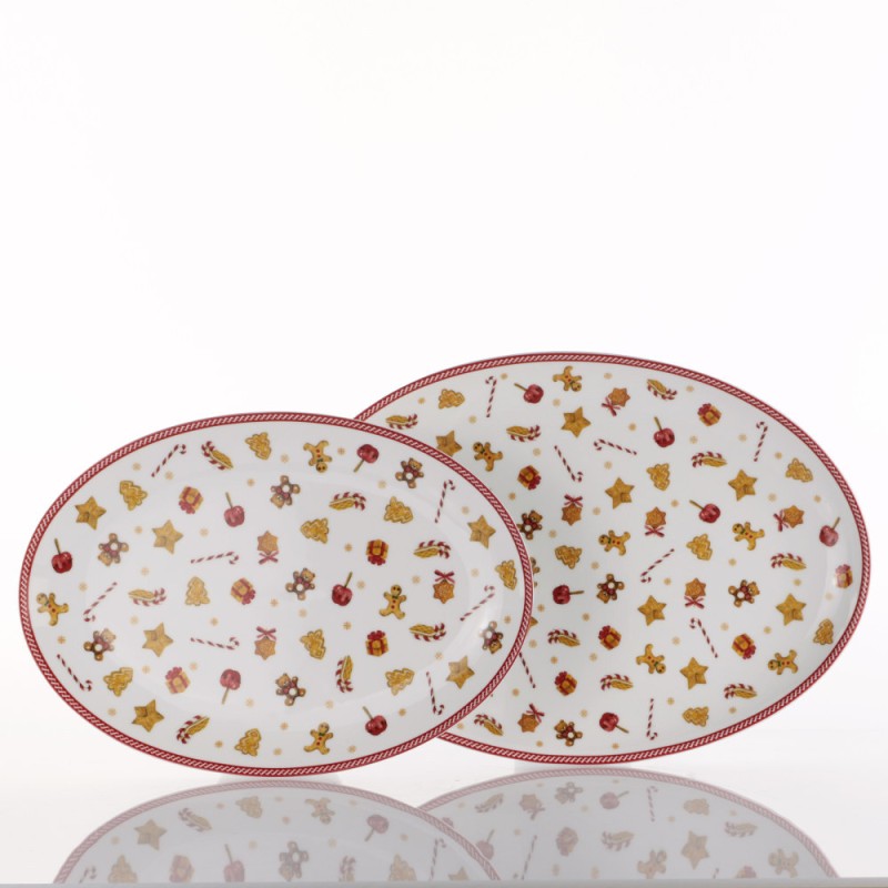 VASSOIO OVALE 36CM SWEET NATALE