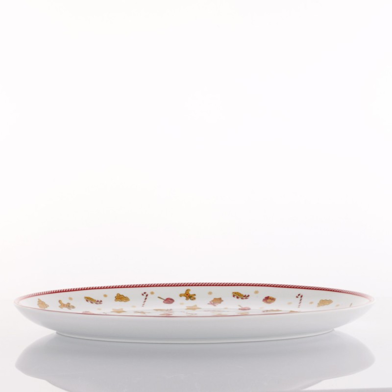 VASSOIO OVALE 36CM SWEET NATALE