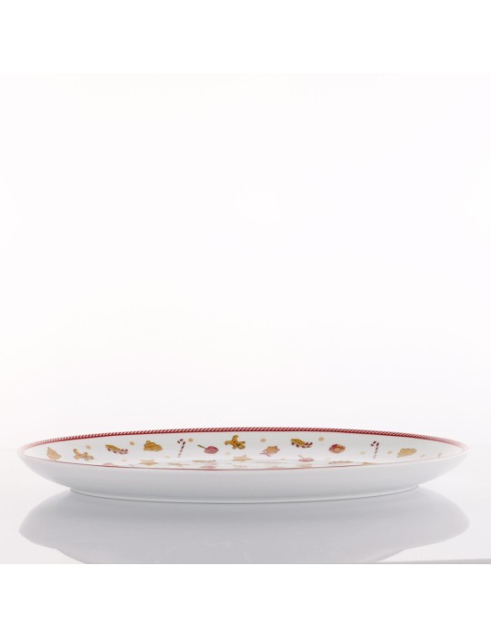 VASSOIO OVALE 36CM SWEET NATALE