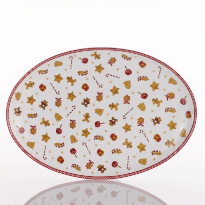 VASSOIO OVALE 36CM SWEET NATALE