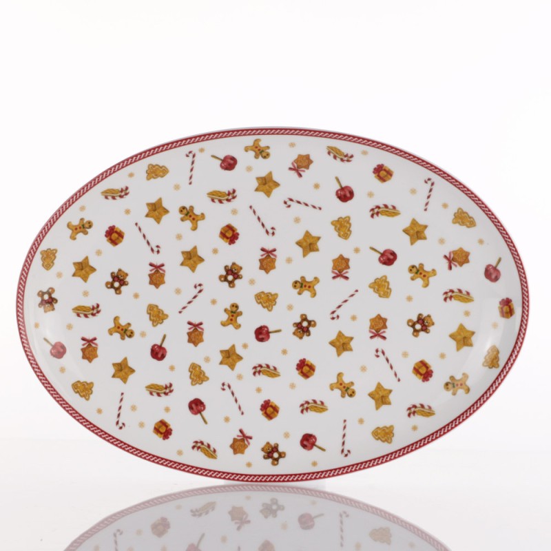VASSOIO OVALE 36CM SWEET NATALE