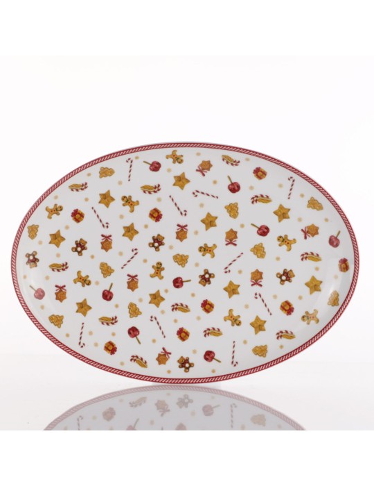 VASSOIO OVALE 36CM SWEET NATALE