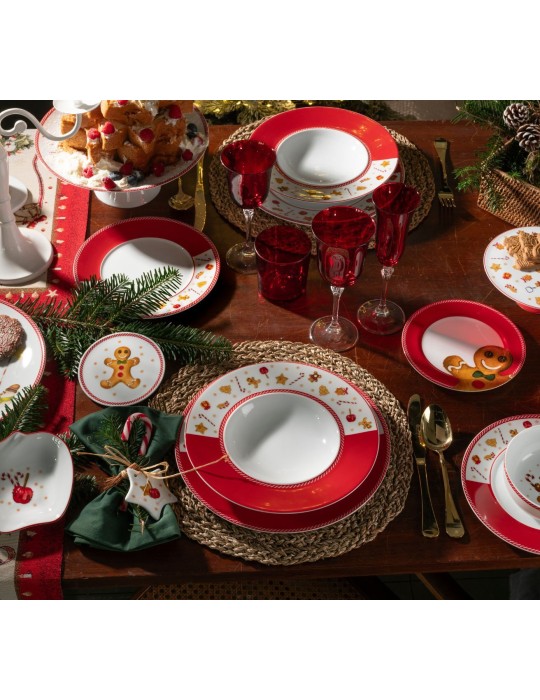 SET 6 SOTTOBICCHIERI SWEET NATALE