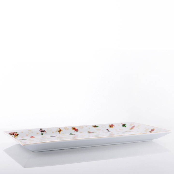 Weissestal Vassoio rettangolare Toys Natale lungo 36 cm