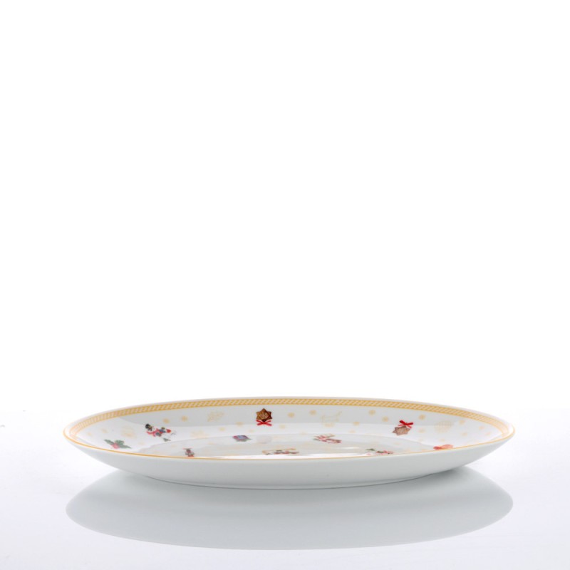 Vassoio Ovale 31 cm Toys Natale in Porcellana –...