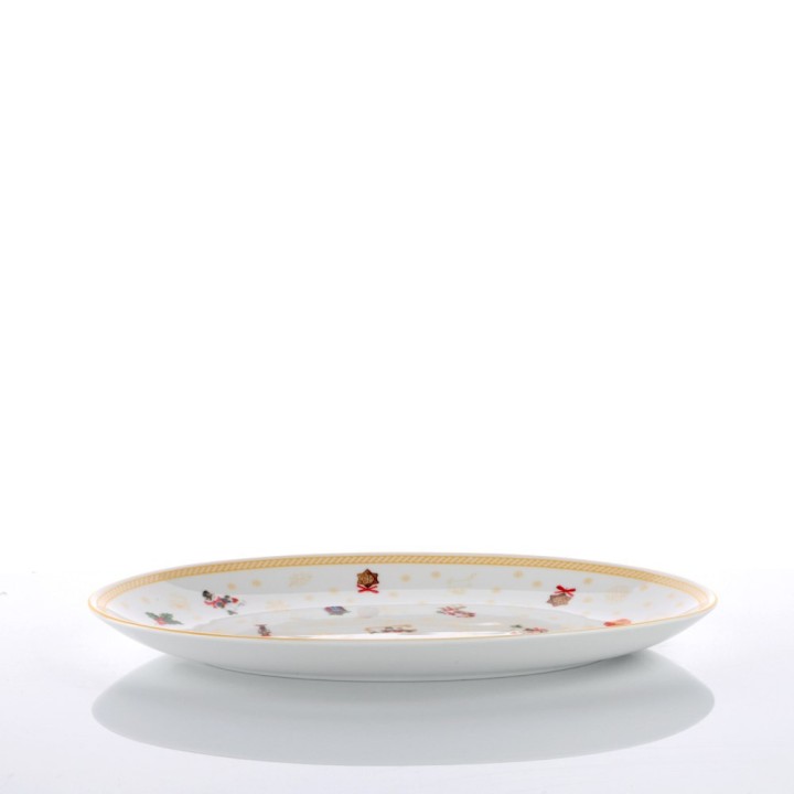 Weissestal Vassoio ovale Toys Natale lungo 31 cm