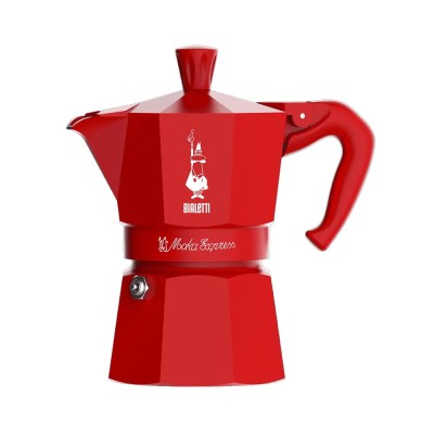 Moka Express 3 Tazze Rosso Natale Bialetti