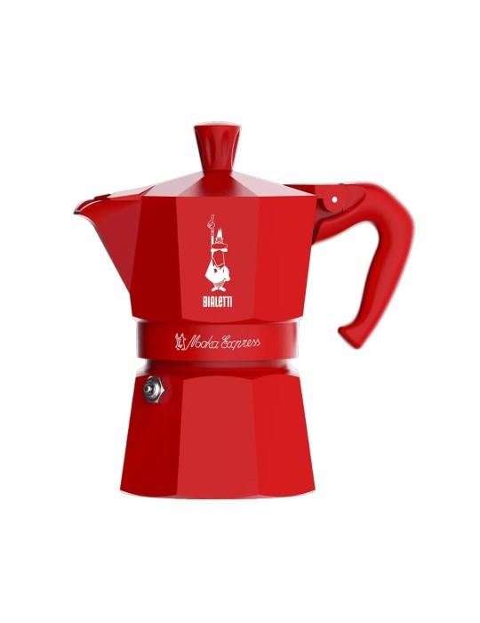 Moka Express 3 Tazze Rosso Natale Bialetti