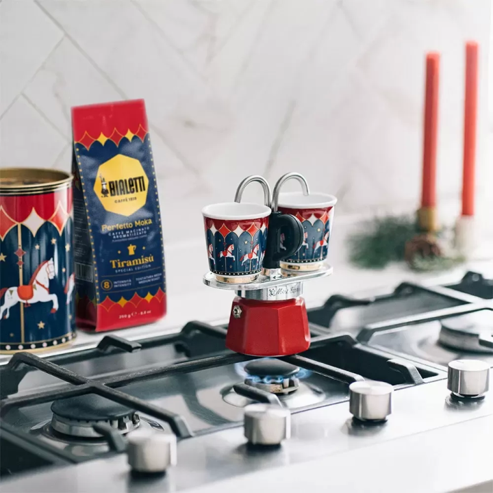 Bialetti Set Mini Express rosso con bicchierini