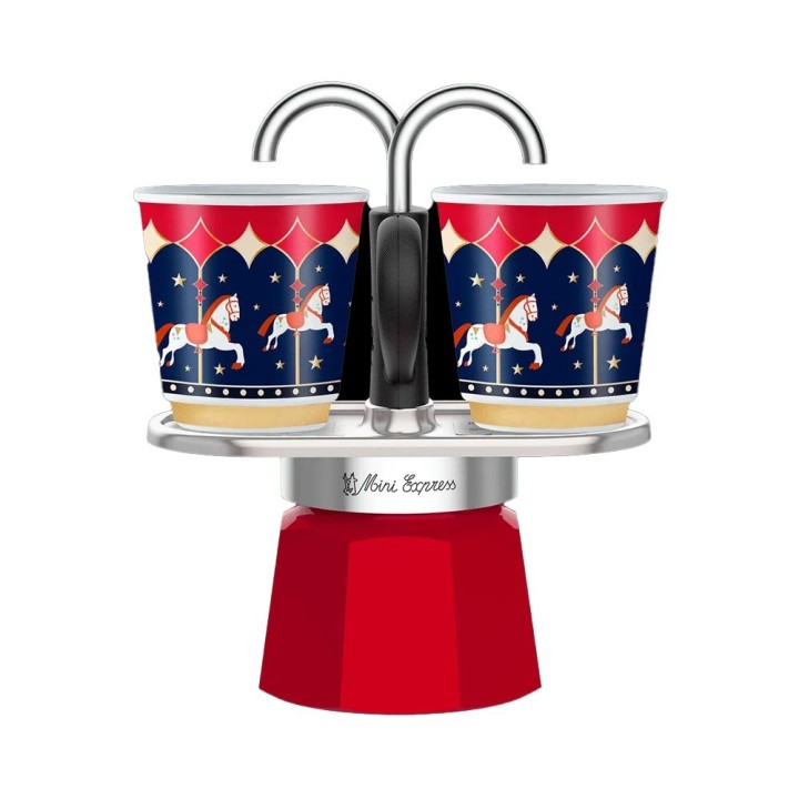 Bialetti Set Mini Express rosso con bicchierini