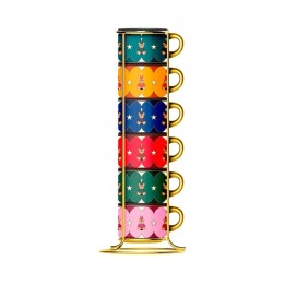 Bialetti Set di 6 tazzine impilabili con orsi da 90 ml