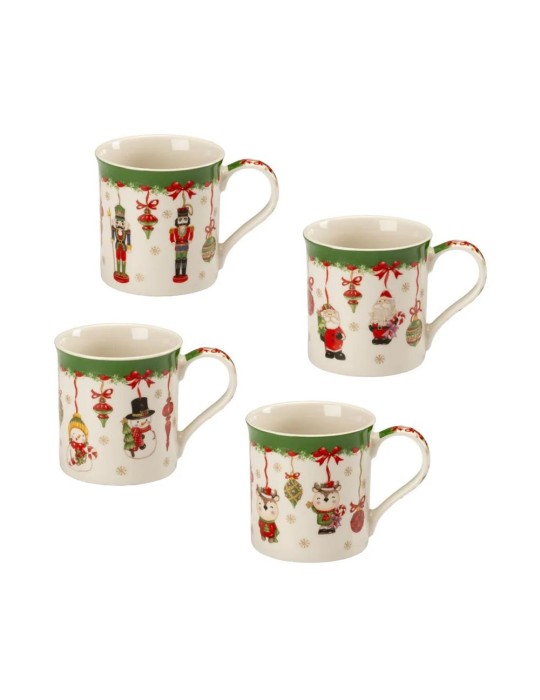 Tazza Mug Natalizia Noel Palais Royal H9cm in 4 Varianti Assortite