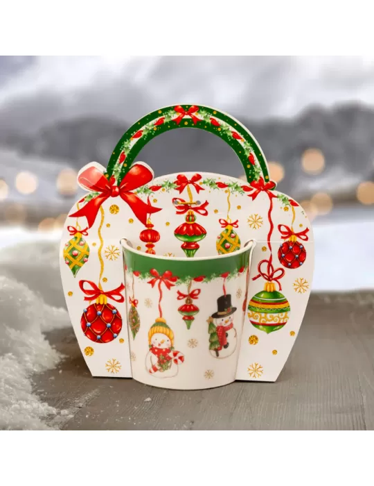 Tazza Mug Natalizia Noel Palais Royal H9cm in 4...