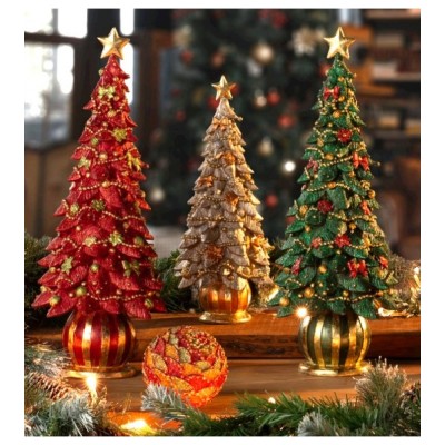 Albero Natalizio Trad Green Palais Royal H43cm Resina... 2
