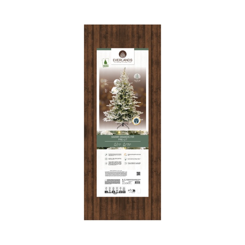 Albero di Natale Innevato Grandis H210 cm con...