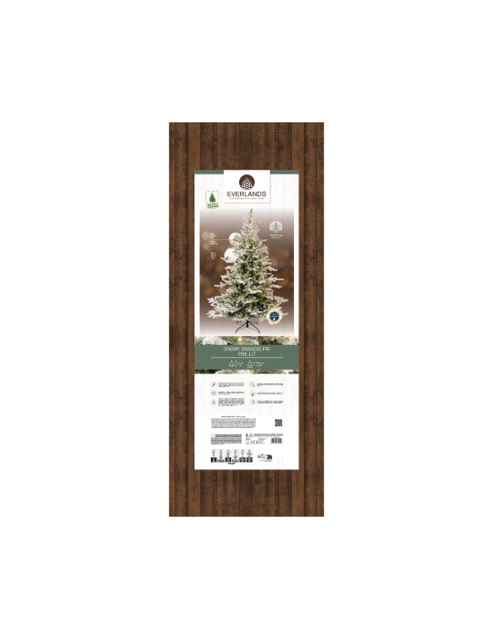 Albero di Natale Innevato Grandis H210 cm con...