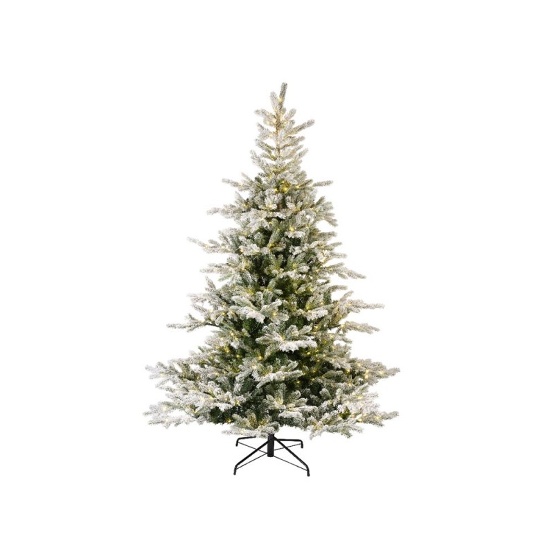 Kaemingk albero natalizio Grandis innevato con luci H210cm