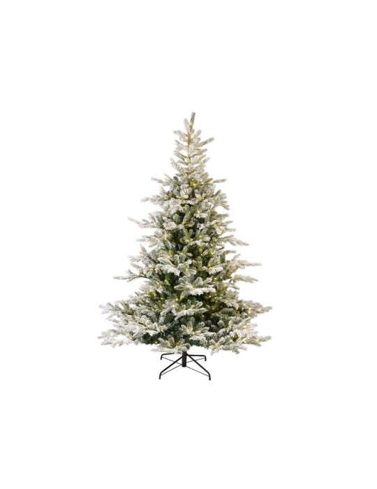 Kaemingk albero natalizio Grandis innevato con luci H210cm