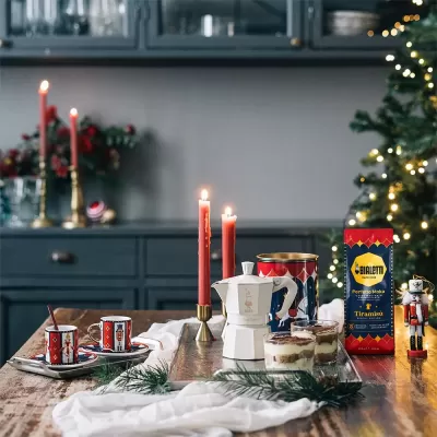 Set 2 Tazzine + Piattini Natale Magico Ricordo Bialetti 2