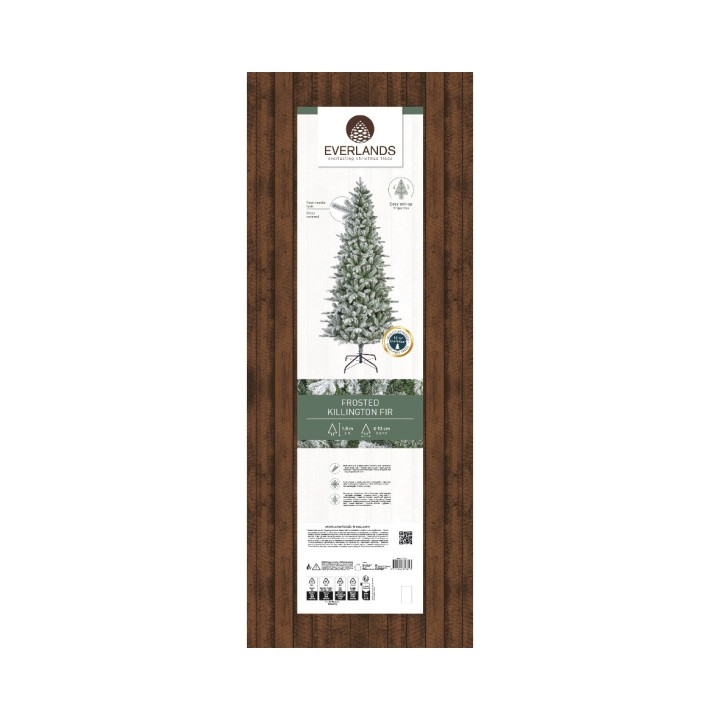 Kaemingk Albero di Natale innevato Killington 180 cm