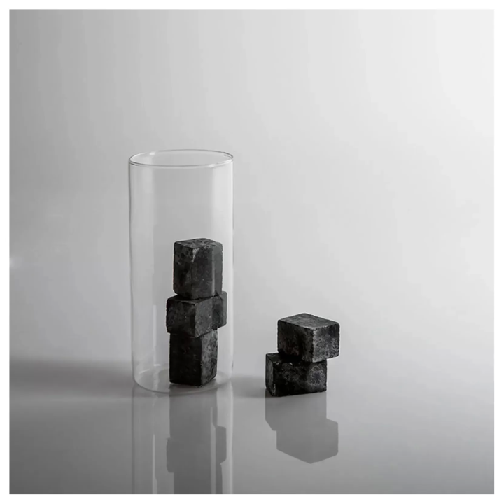 KnIndustrie Set di 8 cubetti Not/Ice in pietra ollare