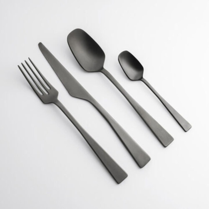KnIndustrie Posto tavola Zest 4 posate ice black
