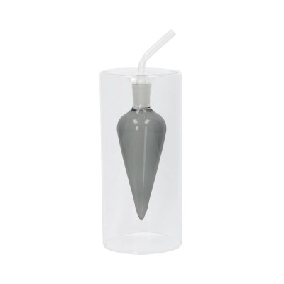 Brandani Oliera Giara in Vetro Grigio e Trasparente – 100 ml