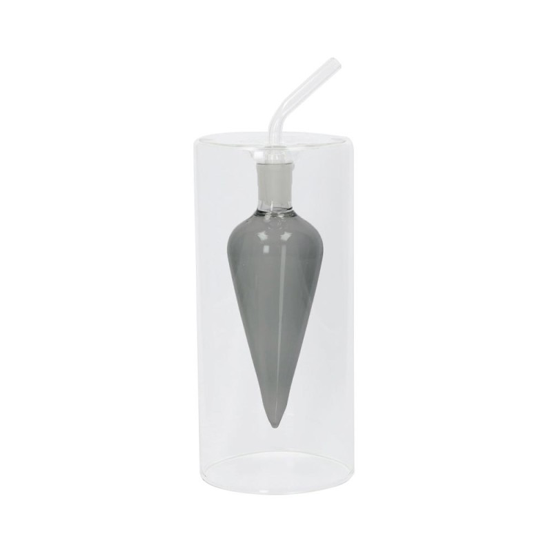 Brandani Oliera Giara in Vetro Grigio e Trasparente – 100 ml