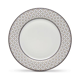 Pozzi Milano Set di 18 piatti Charles bianca e blu
